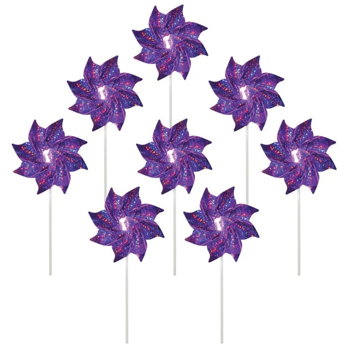 Purple Mylar Pinwheel
