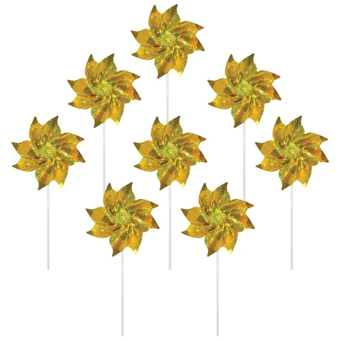 Gold Mylar Pinwheel