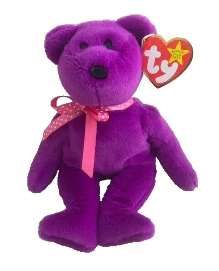 Original Beanie Baby Magenta Bear II