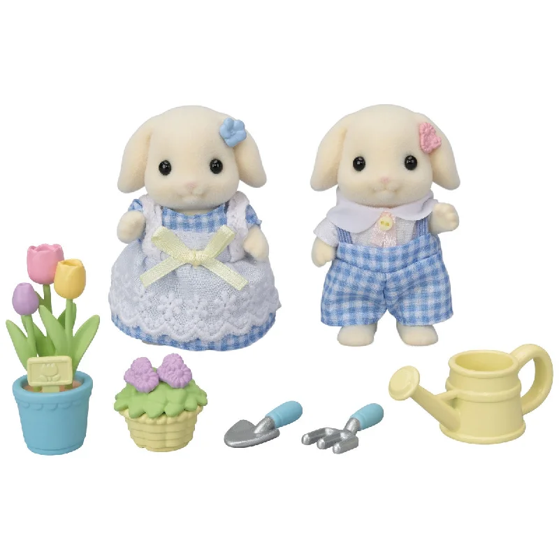 Blossoming Garden Set - Flora Rabbit Sister & Brother