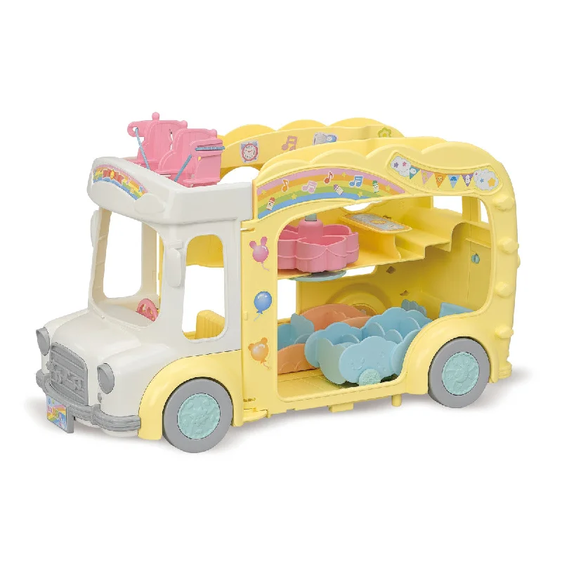 Calico Critters Set: Rainbow Fun Nursery Bus