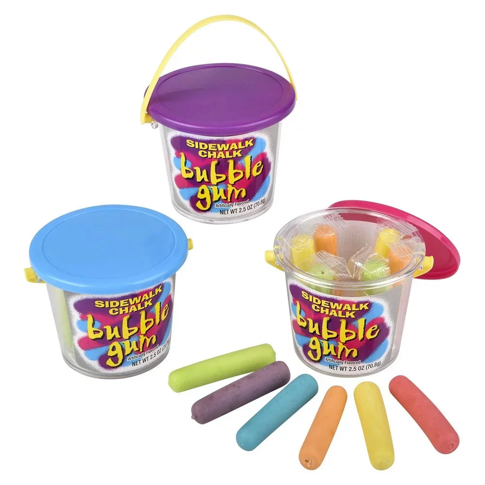 Sidewalk Chalk Bubble Gum Pail