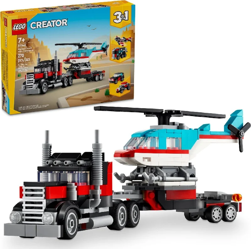 LEGO® Creator 31146 Flatbed Truck with Helicopter