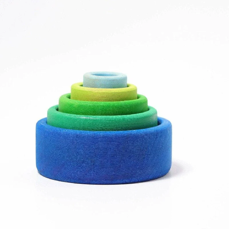 Grimm's Set of Bowls - Oceanblue