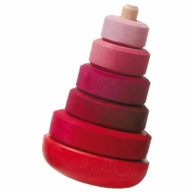 Grimm's Wobbly Stacking Tower- Pink