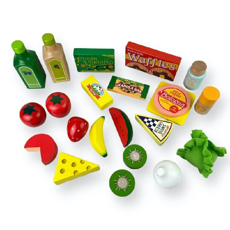 Large Wooden Play Food Bundle