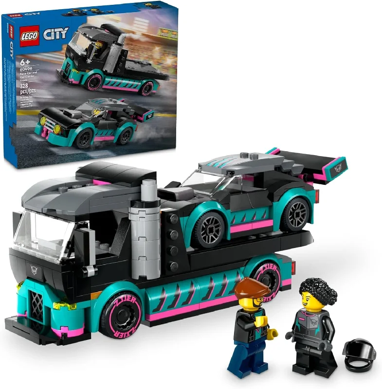 Lego 60406 - City Race Car and Car Carrier Truck