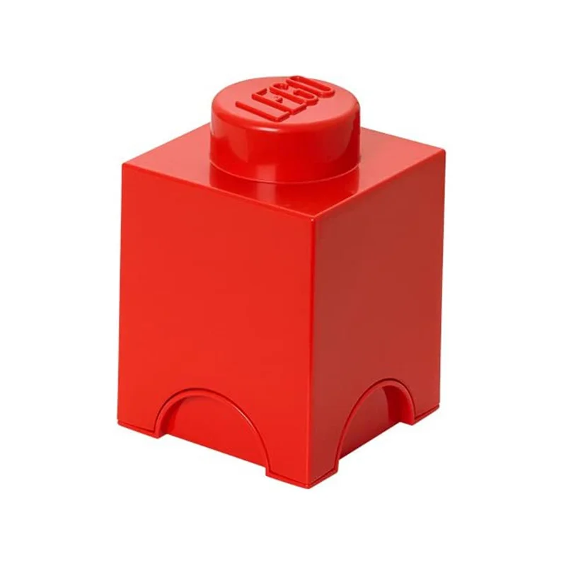 LEGO® Storage 1-Stud Brick Bright Red Storage Container