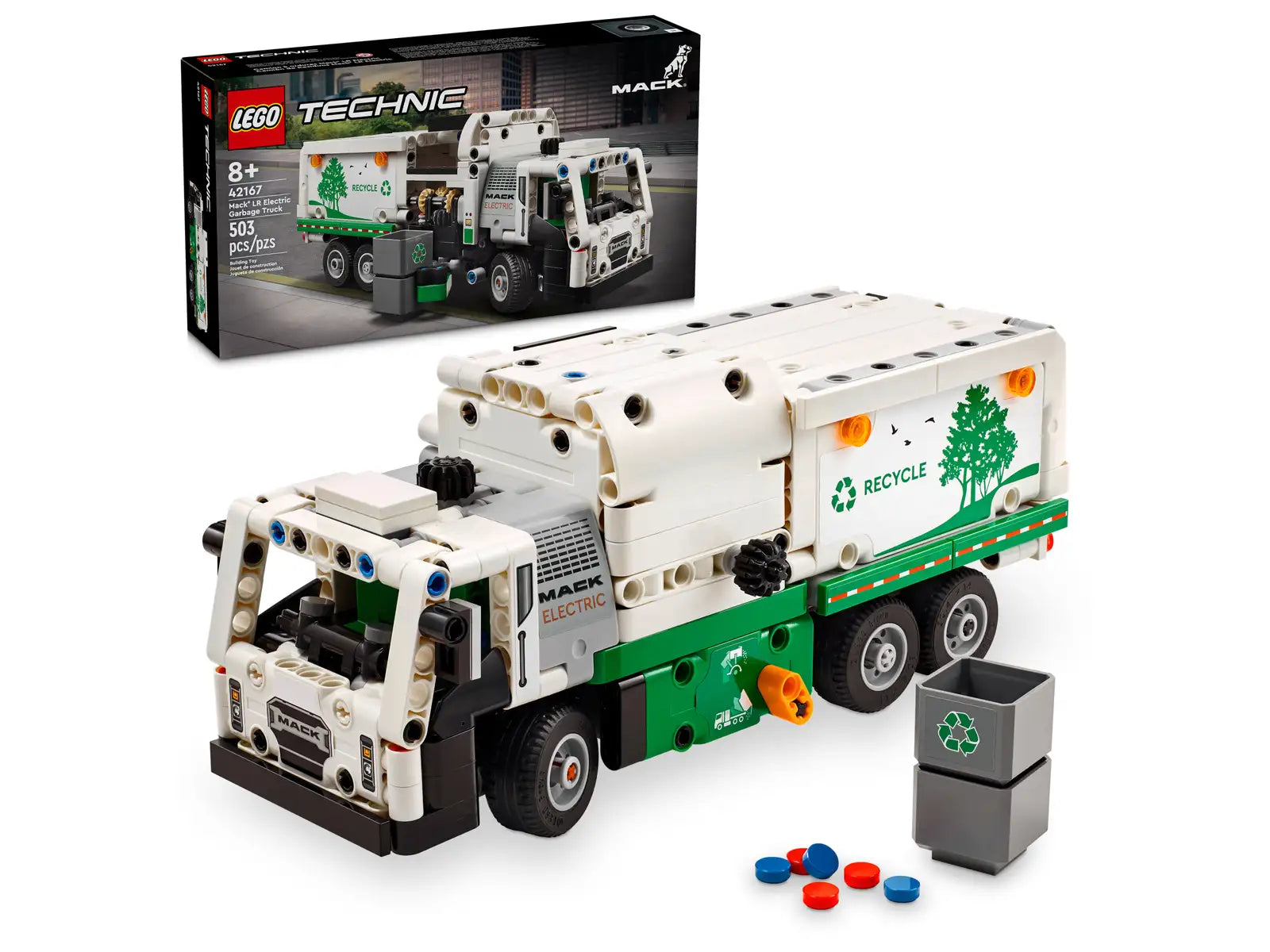 LEGO® Technic Mack® LR Electric Garbage Truck 42167