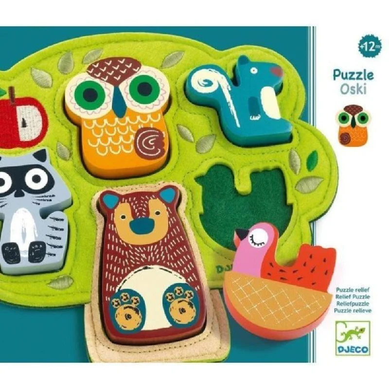 Oski Wood and Felt Puzzle
