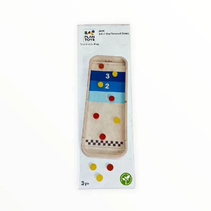 PlanToys 2-in-1 Shuffleboard Game