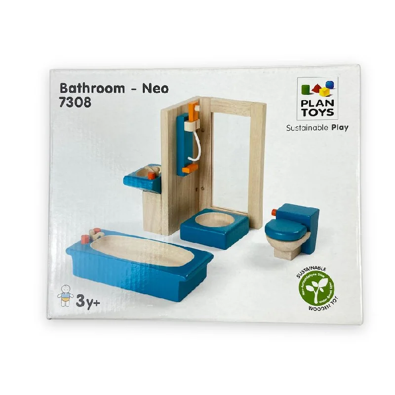 PlanToys Bathroom - Neo Dollhouse Furniture