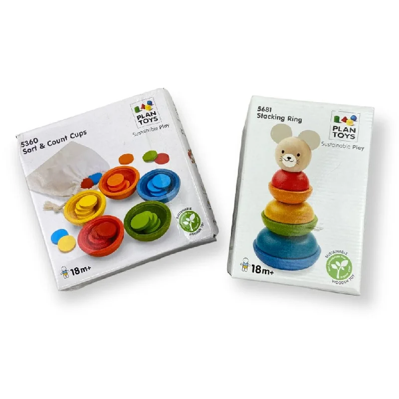 PlanToys Colorful Toddler Learning Toys