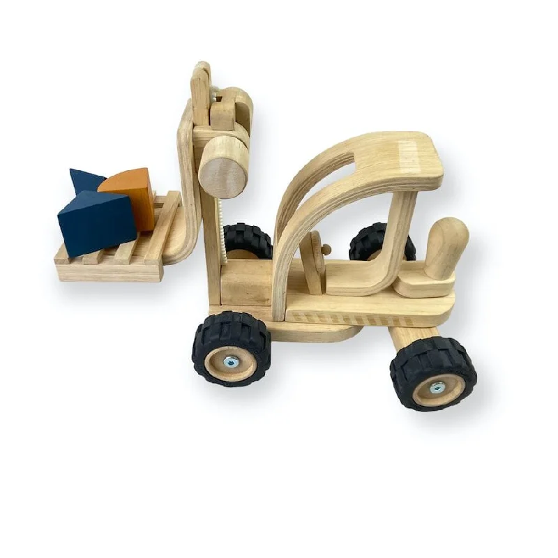 PlanToys Forklift Set with Shaped Blocks