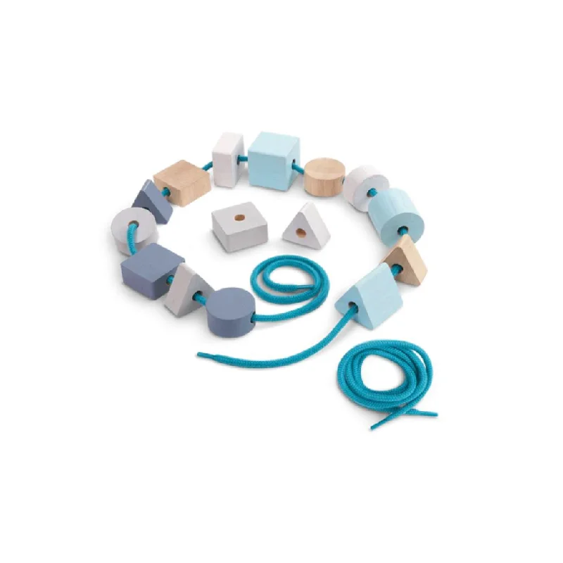 PlanToys Geo Lacing Beads