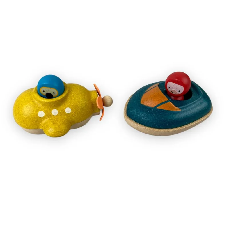 PlanToys Speed Boat and Submarine