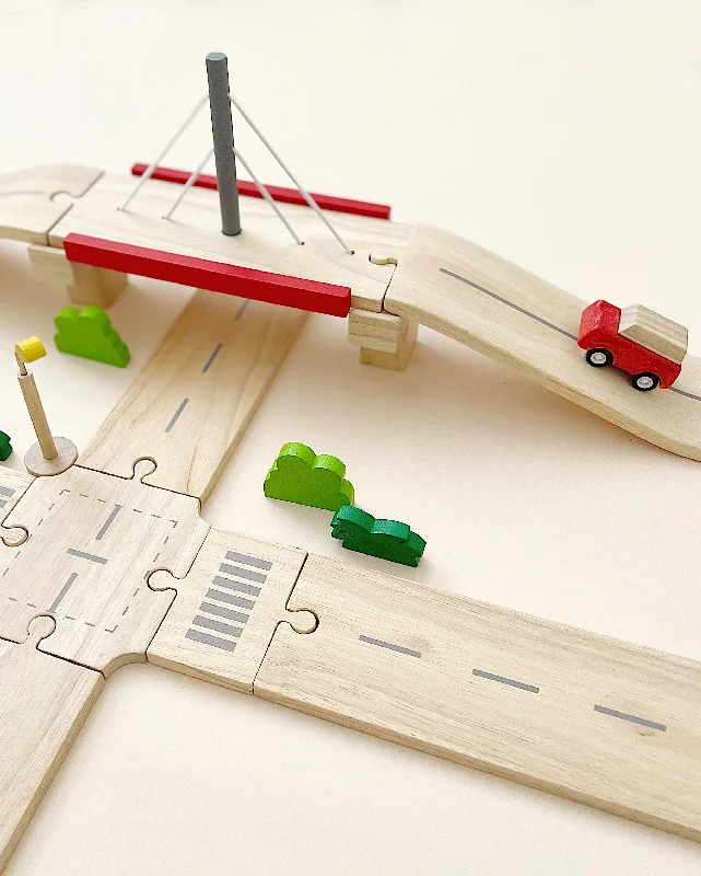 Wooden Road System Deluxe