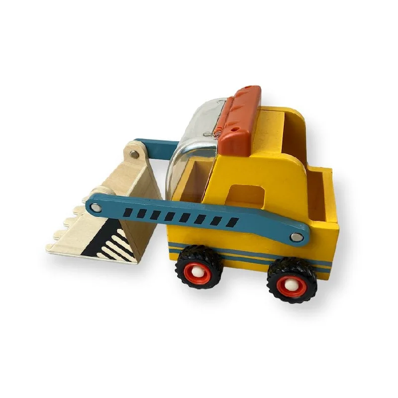 Wooden Toy Tractor with Scoop