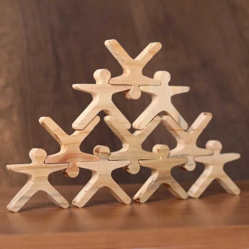 Acrobots - Educational Balancing & Stacking Wooden Toy -100 pieces (Mega Set)